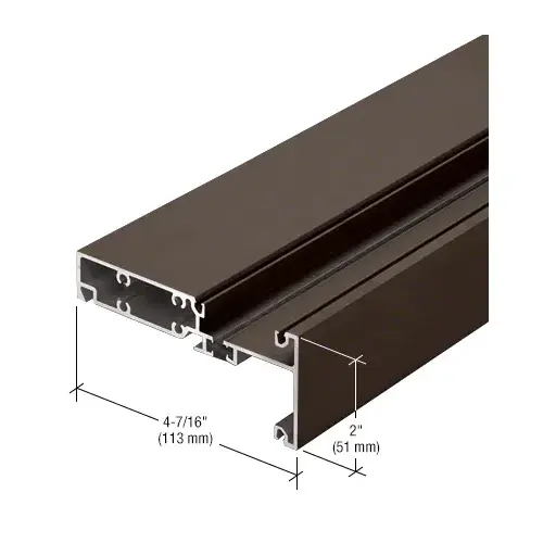 Intermediate Horizontal Mullion, Thermally Improved, Bronze Black Anodized - 24'-2" Stock Length Intermediate Horizontal Mullion, Thermally Improved, Bronze Black Anodized - 24'-2" Stock Length
