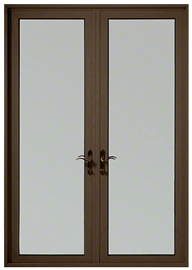 CRL-U.S. Aluminum PL92222P0 Class I Bronze Black Anodized Series 925 Patio Door Pivot Hinge Pair Swing Out