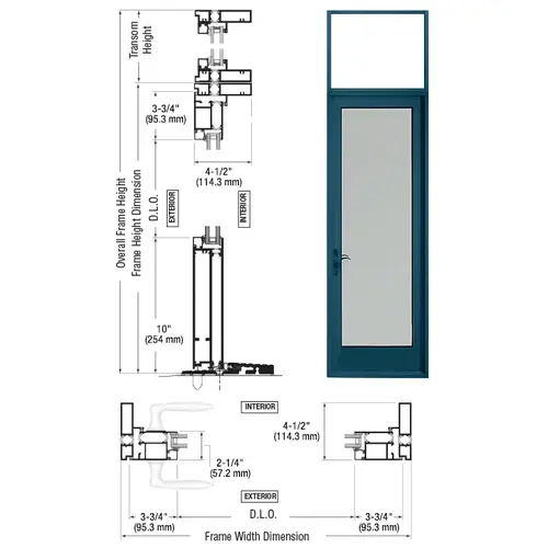 Custom KYNAR Paint Series 925 Transom Patio Door Hinge Left Swing Out Custom KYNAR Paint Series 925 Transom Patio Door Hinge Left Swing Out