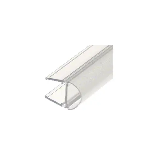 Translucent Vinyl Bulb Seal for 3/8" Glass - 95" Stock Length Clear Translucent Vinyl Bulb Seal for 3/8" Glass - 95" Stock Length Clear