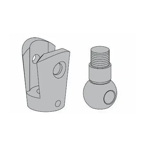 Ball Pivot and Connection Link Aluminum Finish Ball Pivot and Connection Link Aluminum Finish