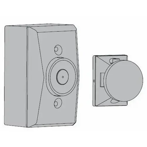Low Profile Wall Mount Hold Open Magnet Aluminum Finish