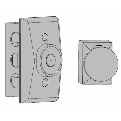 Standard Profile Recessed Wall Mount Hold Open Magnet Dark Bronze Finish Standard Profile Recessed Wall Mount Hold Open Magnet Dark Bronze Finish