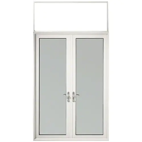 White KYNAR Paint Series 900 Terrace Door Pair Swing Out