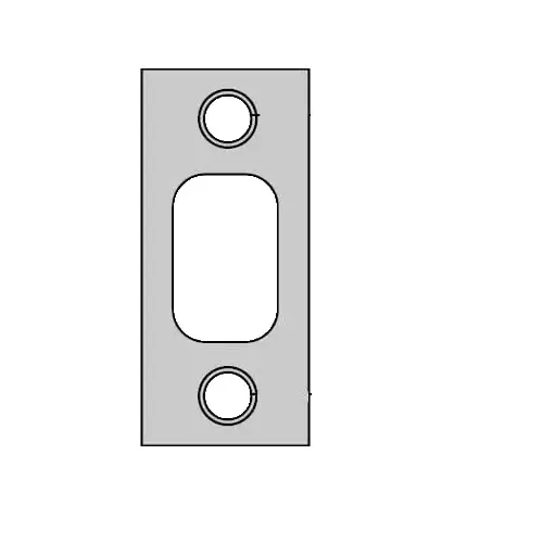 1" x 2-1/4" Square Corner Deadbolt Strike Dark Bronze Finish 1" x 2-1/4" Square Corner Deadbolt Strike Dark Bronze Finish