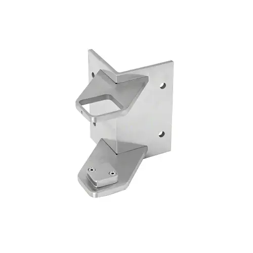316 Brushed Stainless 2" Square Outside Corner Fascia Mount Bracket 316 Brushed Stainless 2" Square Outside Corner Fascia Mount Bracket