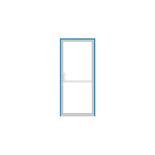 Clear Anodized Class 1 Up and Over Right Hand Frame for Single Butt Hung Door Using Surface Mount Closer