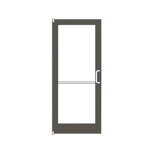 Bronze Black Anodized 400 Series Medium Stile Inactive Leaf of Pair 3'0 x 7'0 Offset Hung with Pivots for Surface Mount Closer Complete Door Std. MS Lock and Bottom Rail Bronze Black Anodized 400 Series Medium Stile Inactive Leaf of Pair 3'0 x 7'0 Offset Hung with Pivots for Surface Mount Closer Complete Door Std. MS Lock and Bottom Rail