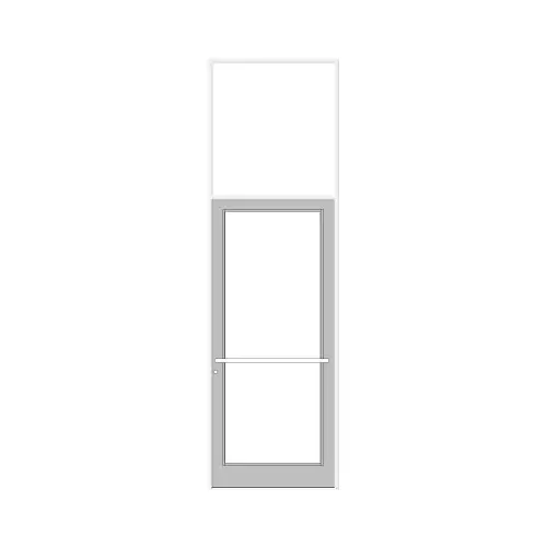 White KYNAR Paint 39-1/2" x 126" Series DF800 Tubular Center Hung Transom Frame Complete (1FT) White KYNAR Paint 39-1/2" x 126" Series DF800 Tubular Center Hung Transom Frame Complete (1FT)