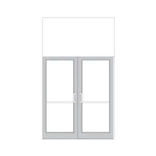White KYNAR Paint 75-1/2" x 126" Series DF800 Tubular Gear Hinge Transom Frame Complete (2FT) White KYNAR Paint 75-1/2" x 126" Series DF800 Tubular Gear Hinge Transom Frame Complete (2FT)