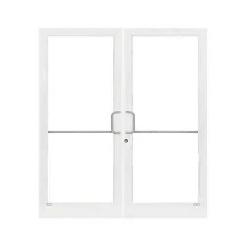 White KYNAR Paint Custom Pair 72" x 84" Series 400T Medium Stile Gear Hinge Entrance Door White KYNAR Paint Custom Pair 72" x 84" Series 400T Medium Stile Gear Hinge Entrance Door