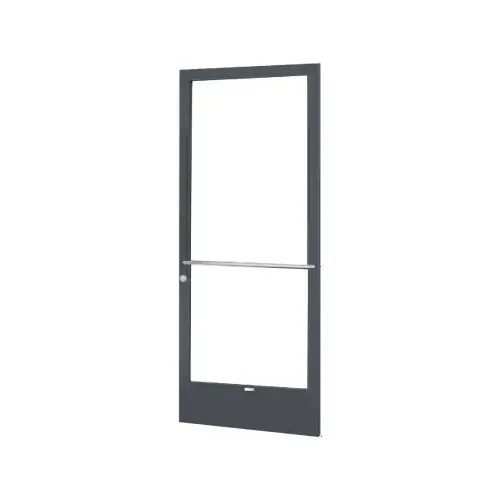 Bronze Black Anodized 250 Series Narrow Stile (RHR) HRSO Single 3'0 x 7'0 Center Hung for OHCC with Standard Push Bars Complete Door Std. Lock and 9-1/2" Bottom Rail Bronze Black Anodized 250 Series Narrow Stile (RHR) HRSO Single 3'0 x 7'0 Center Hung for OHCC with Standard Push Bars Complete Door Std. Lock and 9-1/2" Bottom Rail