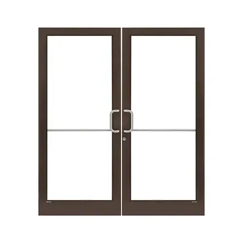 Dark Bronze/Black Anodized Class 1 Custom Pair 72" x 84" Series 400T Medium Stile Gear Hinge Entrance Door Dark Bronze/Black Anodized Class 1 Custom Pair 72" x 84" Series 400T Medium Stile Gear Hinge Entrance Door