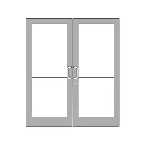 IG500 Series Clear Anodized Class 1 Custom Pair StormFront Butt Hinged Entrance Doors for Surface Mount Door Closers IG500 Series Clear Anodized Class 1 Custom Pair StormFront Butt Hinged Entrance Doors for Surface Mount Door Closers