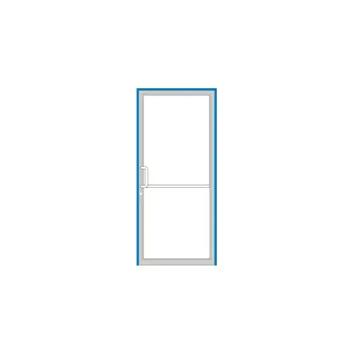 Custom Size Clear Anodized Class 1 Series 451 Open Back Butt Hinge Up and Over Frame Complete (1F) Custom Size Clear Anodized Class 1 Series 451 Open Back Butt Hinge Up and Over Frame Complete (1F)