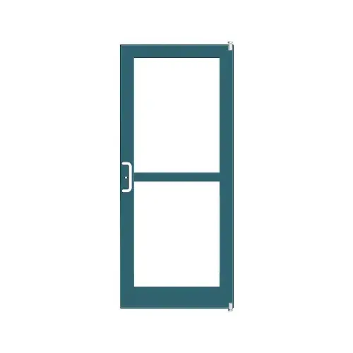 Custom KYNAR Paint Custom Single Series 400 Medium Stile Offset Pivot Entrance Door For Panic and Surface Mount Door Closer Custom KYNAR Paint Custom Single Series 400 Medium Stile Offset Pivot Entrance Door For Panic and Surface Mount Door Closer