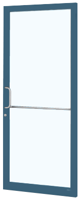 CRL-U.S. Aluminum DC21871 Custom KYNAR Paint Custom Single Series 250 Narrow Stile Geared Hinge Entrance Door for Surface Mount Door Closer