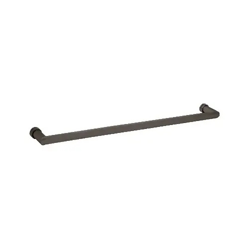 24" Oil Rubbed Bronze Single-Sided Oval/Round Towel Bar 24" Oil Rubbed Bronze Single-Sided Oval/Round Towel Bar