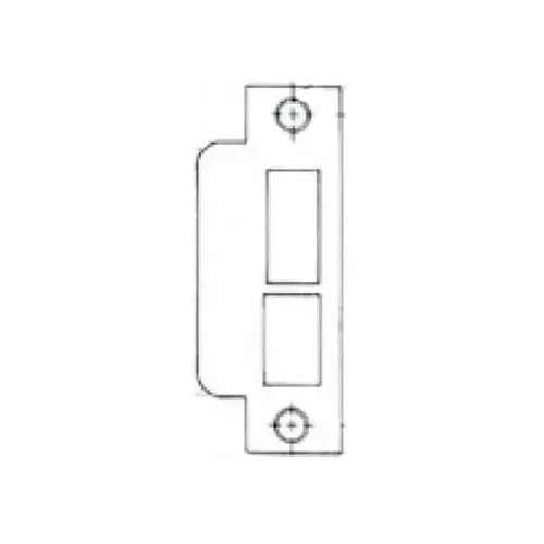 Left Hand 2-5/8" Extended Lip ASA Strike For 2-3/4" Backset Deadbolt Only Satin Chrome Finish Left Hand 2-5/8" Extended Lip ASA Strike For 2-3/4" Backset Deadbolt Only Satin Chrome Finish
