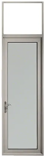 CRL Custom Clear Anodized Series 900 Hinge Left Swing Out Single Terrace Door with Transom Frame 3-3/4 Bottom Rail and Standard Threshol TND91211L0 CRL Custom Clear Anodized Series 900 Hinge Left Swing Out Single Terrace Door with Transom Frame 3-3/4 Bottom Rail and Standard Threshol TND91211L0