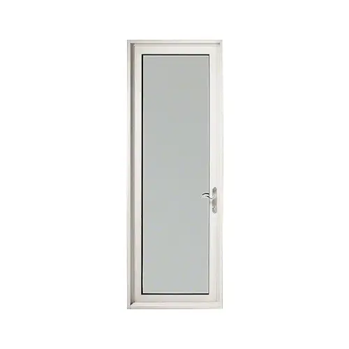 Custom Series 900 White Paint Hinged Right Swing Out Terrace Single Door with 3-3/4" Bottom Rail and Standard Threshold Custom Series 900 White Paint Hinged Right Swing Out Terrace Single Door with 3-3/4" Bottom Rail and Standard Threshold