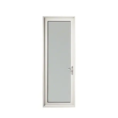 Custom White Paint Series 900 Hinged Left Swing In Terrace Single Door with 3-3/4" Bottom Rail and Standard Threshold Custom White Paint Series 900 Hinged Left Swing In Terrace Single Door with 3-3/4" Bottom Rail and Standard Threshold
