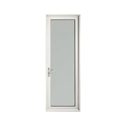 Custom Series 900 White Paint Hinged Right Swing In Terrace Single Door with 3-3/4" Bottom Rail and Standard Threshold Custom Series 900 White Paint Hinged Right Swing In Terrace Single Door with 3-3/4" Bottom Rail and Standard Threshold