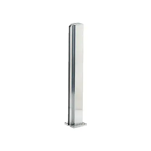 Brite Anodized 30" End Design Series Partition Post Brite Anodized 30" End Design Series Partition Post