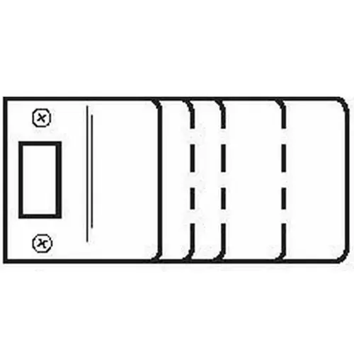 Extended Lip Strike, Steel Material, 2-3/4" Height, 5" Extended Lip, 1 Latch Hole, Duro Coated Finish Extended Lip Strike, Steel Material, 2-3/4" Height, 5" Extended Lip, 1 Latch Hole, Duro Coated Finish