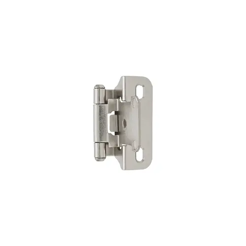 Functional Hardware Self Closing Partial Wrap Cabinet Hinge 1/4 Inch Overlay Satin Nickel - Pair Functional Hardware Self Closing Partial Wrap Cabinet Hinge 1/4 Inch Overlay Satin Nickel - Pair