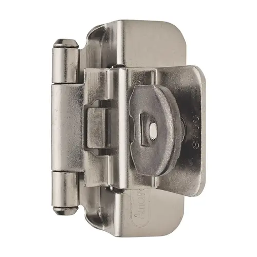 3/8" (10 mm) Inset Double Demountable Cabinet Hinge Satin Nickel Finish - Pair 3/8" (10 mm) Inset Double Demountable Cabinet Hinge Satin Nickel Finish - Pair