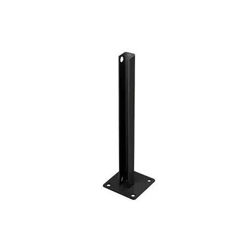Matte Black AWS Steel Stanchion for 180 Degree Round or Rectangular Center or End Posts