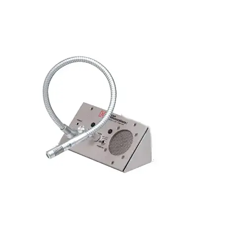 Satin Anodized 115V AC Deluxe Model Counter-Top Two-Way Electronic Communicator Satin Anodized 115V AC Deluxe Model Counter-Top Two-Way Electronic Communicator