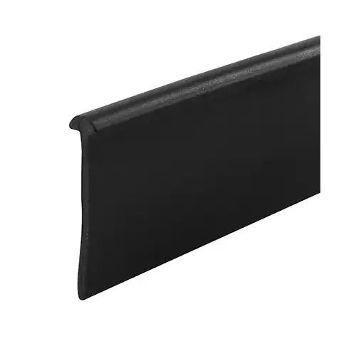 Black Type Shower Door Bottom 'T' Seal and Wipe