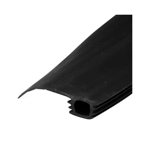 Black 84" Vinyl 7/8" - 1-7/16" Adjustable Width Bug Strip