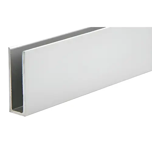 Satin Anodized 1/4" Aluminum U-Channel 144" Stock Length Satin Anodized 1/4" Aluminum U-Channel 144" Stock Length