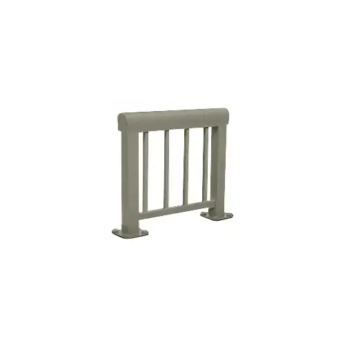 Beige Gray 300 Series Aluminum Picket Railing System Small Showroom Display - No Base Beige Gray 300 Series Aluminum Picket Railing System Small Showroom Display - No Base