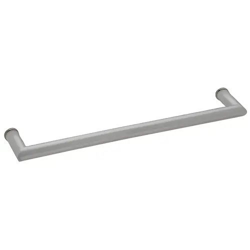 Brushed Satin Chrome 24" MT Series Round Tubing Mitered Corner Single-Sided Towel Bar Brushed Satin Chrome 24" MT Series Round Tubing Mitered Corner Single-Sided Towel Bar