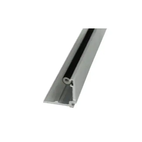 Clear Anodized Jamb Channel Closure with Weatherstrip - 12'-2" Clear Anodized Jamb Channel Closure with Weatherstrip - 12'-2"
