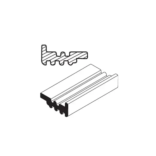 Sash Gutter Setting Block for 1" Glazing- 10/Pk Black
