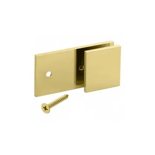 Polished Brass 'Y' Inline Square Corner Glass Clamp Polished Brass 'Y' Inline Square Corner Glass Clamp