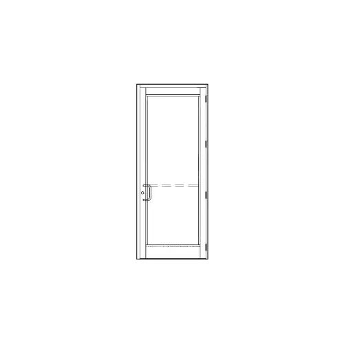 White DH-350 Hurricane Impact Medium Stile Single Door 36" x 84" Right Hand Swing Out