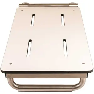 WingIts WBTES290150PW 29 in. x 15 in. Permanent End-Mount Bathtub Seat with Skis, White