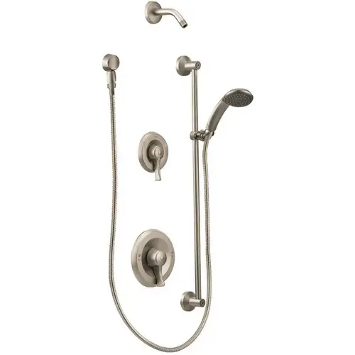Commercial 1-Handle Posi-Temp Shower Trim Kit in Brushed Nickel (Shower Head and Valve Not Included) Commercial 1-Handle Posi-Temp Shower Trim Kit in Brushed Nickel (Shower Head and Valve Not Included)
