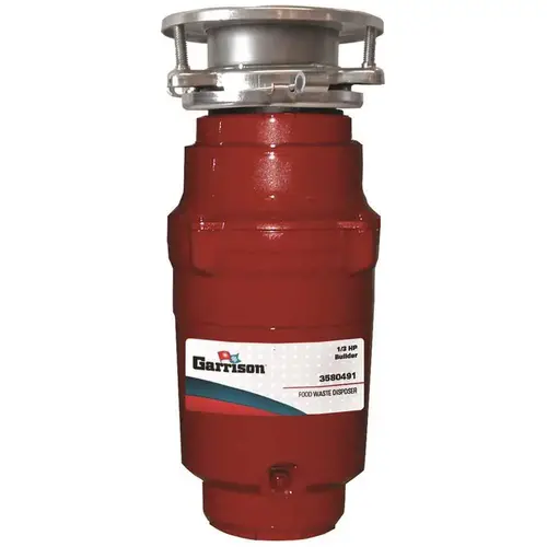 1/3 HP Builder Continuous Feed Garbage Disposal Without Power Cord