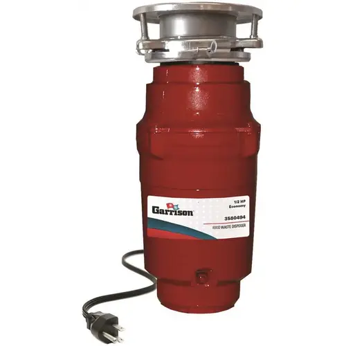 1/2 HP Economy Continuous Feed Garbage Disposal with Power Cord