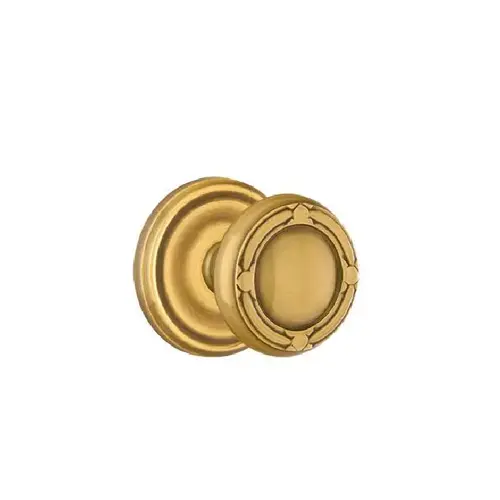 Ribbon and Reed Knob Passage With Regular Rose French Antique Brass Finish Ribbon and Reed Knob Passage With Regular Rose French Antique Brass Finish