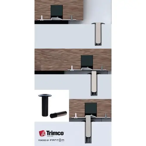 Fantom Barn Door Innovative Magnetic Door Stop Black Finish Fantom Barn Door Innovative Magnetic Door Stop Black Finish