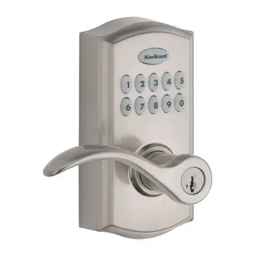 Pembroke Commercial Grade Electronic Smartcode Lever Lock with SmartKey Satin Nickel Finish Pembroke Commercial Grade Electronic Smartcode Lever Lock with SmartKey Satin Nickel Finish