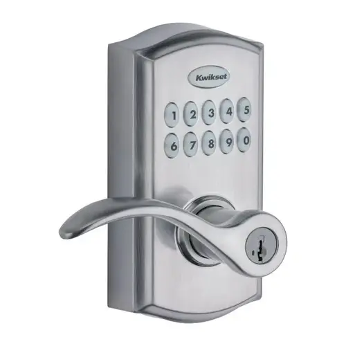 Pembroke Commercial Grade Electronic Smartcode Lever Lock with SmartKey Satin Chrome Finish